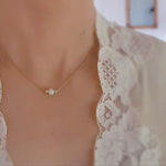 14 karaats goude ketting met agaat